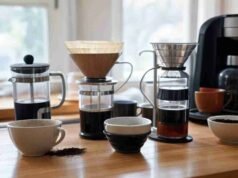 How Coffee Bloom Affects Extraction: The Science Behind the Bubbles Gooseneck kettle with digital temperature display set to ideal brewing range for pour over - ChopChic.com