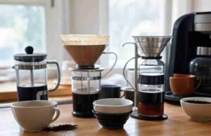 How Coffee Bloom Affects Extraction: The Science Behind the Bubbles Gooseneck kettle with digital temperature display set to ideal brewing range for pour over - ChopChic.com