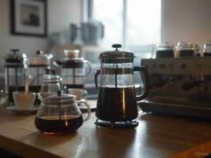 Can You Froth Milk with a French Press? _Adjusting coffee grinder settings to achieve coarse french press and fine espresso textures - ChopChic.com