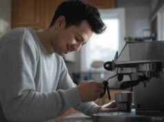Being a Home Barista: Hobby or Lifestyle? _Home barista pouring hot water over coffee grounds during a quiet morning lifestyle routine - ChopChic.com