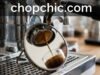 The Underrated Espresso Tool: Why a Shot Mirror Matters _An espresso shot mirror placed on the drip tray reflecting the extraction flow from a bottomless portafilter, helping to diagnose channeling and puck prep errors.