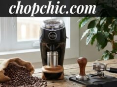 How to Choose the Right Coffee Grinder for Your Brewing Style _A side-by-side display of a blade grinder and a conical burr grinder, arranged next to a French Press and an espresso portafilter to illustrate how different grinding mechanisms suit specific brewing methods.