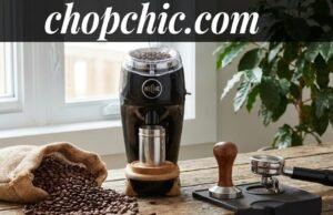 How to Choose the Right Coffee Grinder for Home Brewing Hand cranking a manual coffee mill alongside a sleek electric burr grinder to compare workflow speed - ChopChic.com