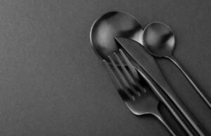 Features of the Black Titanium Flatware Set