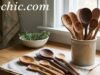 How to Clean Wooden Spoons Without Damaging Them Cleaning wooden spoons with baking soda and lemon to prevent cracking and odors - ChopChic.com