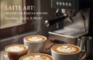 How to Practice Latte Art at Home (With Cheap Tools) _Pouring a complex rosetta latte art pattern step by step for beginners - ChopChic.com