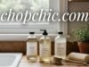 Tips on How to Store and Extend the Shelf Life of Natural Dish Soaps _Shopper examining ingredient list on dishwasher detergent bottle to spot greenwashing claims - ChopChic.com
