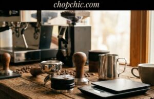 Espresso Accessories That Actually Make a Difference _A curated collection of essential espresso accessories on a workstation, featuring a needle distribution tool, a precision tamper, and a silicone tamping mat to demonstrate a professional home setup.