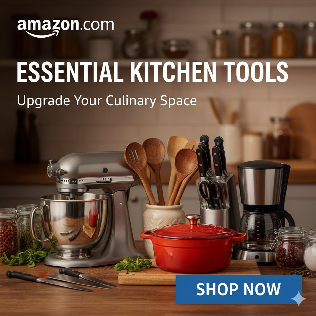 Essential Kitchen Tools - Shop Now on Amazon