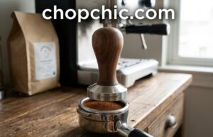 Understanding the Role of a Coffee Tamper: How It Affects Espresso Quality _A barista applying even pressure with a stainless steel coffee tamper on espresso grounds in a portafilter to ensure consistent brewing.