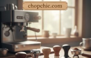 Espresso Tampers 101: Why This Small Tool Makes a Big Difference _A side-by-side comparison of a standard tamper and a spring-loaded calibrated tamper, alongside a portafilter, illustrating the different tools available for ensuring a level and consistent coffee bed.