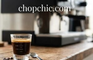 How an Espresso Shot Glass Can Improve Your Brewing Precision _A graduated espresso shot glass filled with rich coffee and crema, demonstrating how to measure brew volume accurately for consistent results.