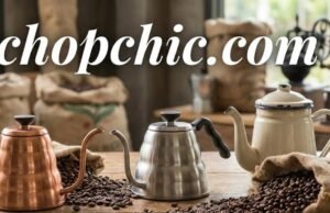 Coffee Kettles 101: Choosing the Right Gooseneck Kettle for Precision Pouring _Coffee enthusiast comparing tasting notes against a colorful SCA flavor wheel chart - ChopChic.com