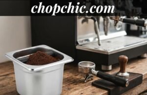Why Every Espresso Setup Needs a Knock Box Angled espresso shot mirror reflecting bottomless portafilter flow to diagnose channeling - ChopChic.com