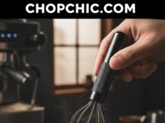 The Value of a WDT Tool: Precision Distribution for Better Espresso _A barista using a WDT tool with fine needles to rake through espresso grounds in a portafilter, breaking up clumps to prevent channeling.