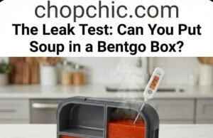 The Leak Test: Can You Put Soup in a Bentgo Box? _A Bentgo box undergoing a leak-proof test with water, soup, and salad dressing to verify if it is safe for backpacks.