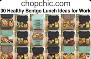 30 Healthy Bentgo Lunch Ideas for Work (That Don’t Need Microwaving) _Open Bentgo box containers filled with cold healthy lunch ideas like protein wraps and bistro-style snacks, designed to avoid the office microwave.