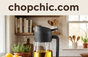 YARRAMATE 2-in-1 Review: Why 40,000 People Buy This Hybrid Bottle Every Month _A close-up of the YARRAMATE oil dispenser demonstrating its dual-function nozzle, showing the switch mechanism that toggles between a pour spout for cooking and a spray mist for seasoning.