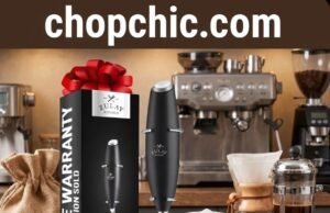 Zulay Milk Frother Review: The King of Handheld Whisks? _A close-up of a handheld Zulay Kitchen milk frother whisking hot milk into thick foam in a glass mug, demonstrating the motor speed and stainless steel whisk design.