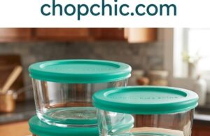 Anchor Hocking SnugFit Review: The Budget Alternative to Pyrex That Actually Holds Up A clear Anchor Hocking SnugFit tempered glass storage container filled with meal-prepped food, demonstrating its flexible plastic lid stretched snugly over the thick glass rim on a kitchen counter.