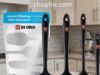DI ORO Seamless Spatula Review: The 600°F Kitchen Essential A close-up photograph displaying the sleek, black DI ORO Seamless Spatula set on a modern kitchen counter, emphasizing its continuous, unibody design. One spatula is shown actively resting against the edge of a hot skillet to demonstrate its 600°F heat resistance, highlighting the absence of any seams where bacteria or mold could hide.